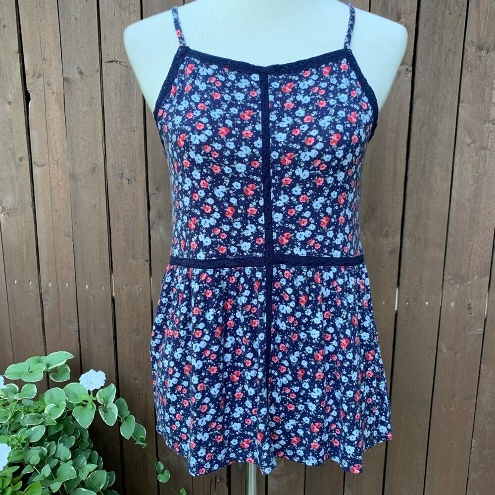 American Eagle | Floral Spaghetti Strap Top Size S